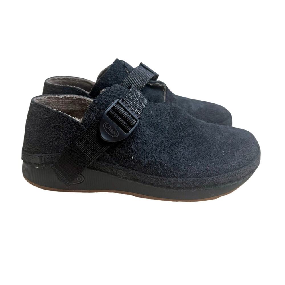 NEW CHACO Women's 7 Paonia Clogs Wool Slip On Hiking Shoe Charcoal Gray